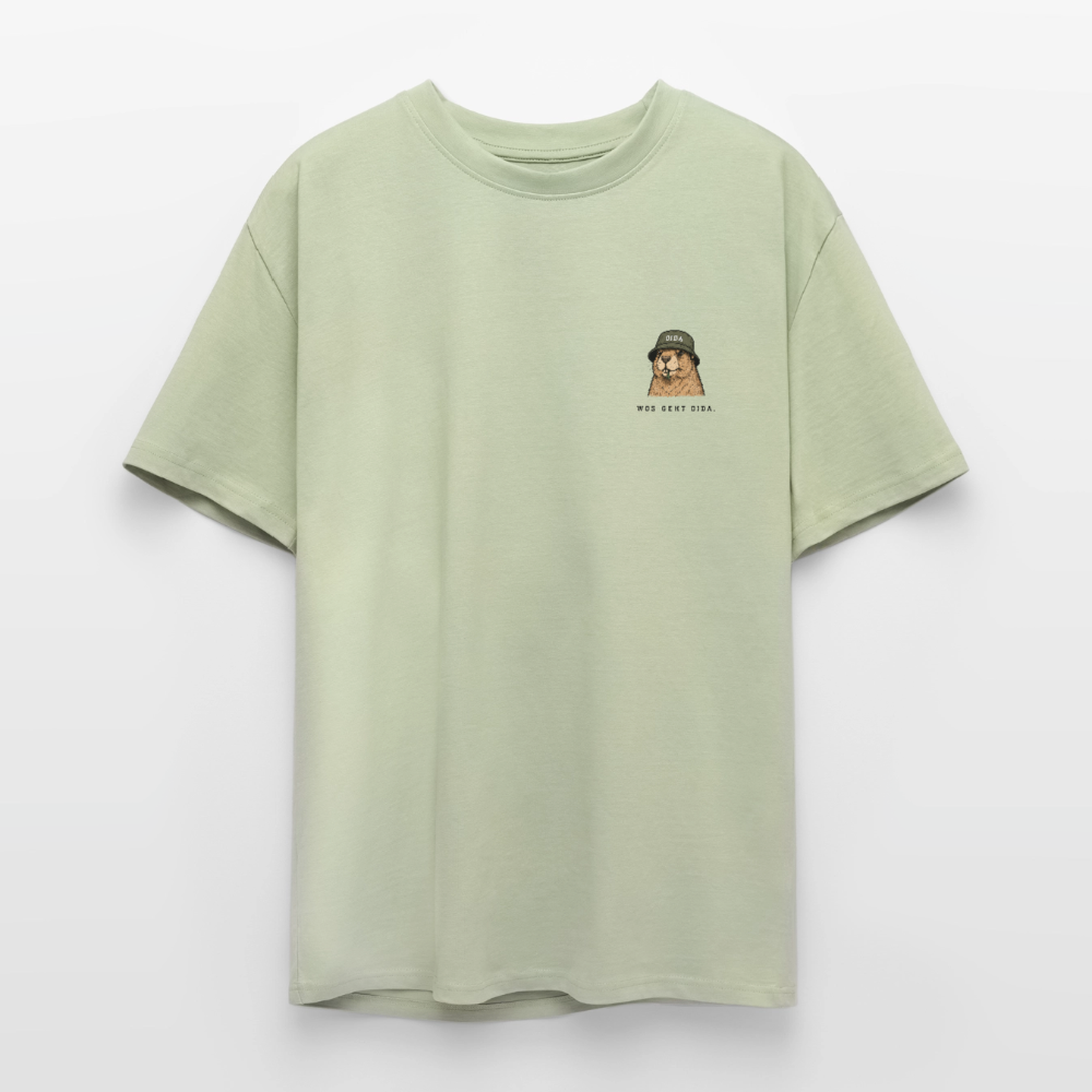 Was geht Mankei - Oversized T-Shirt - Leichtes Salbeigrün