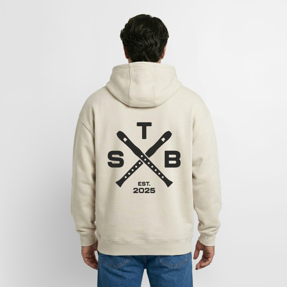 STB x Mankei - Oversized Unisex Zip Hoodie - Beige