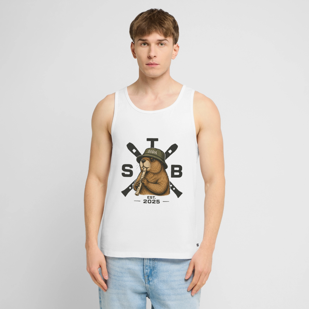 STB x Mankei - Männer Premium Tank Top - Weiß