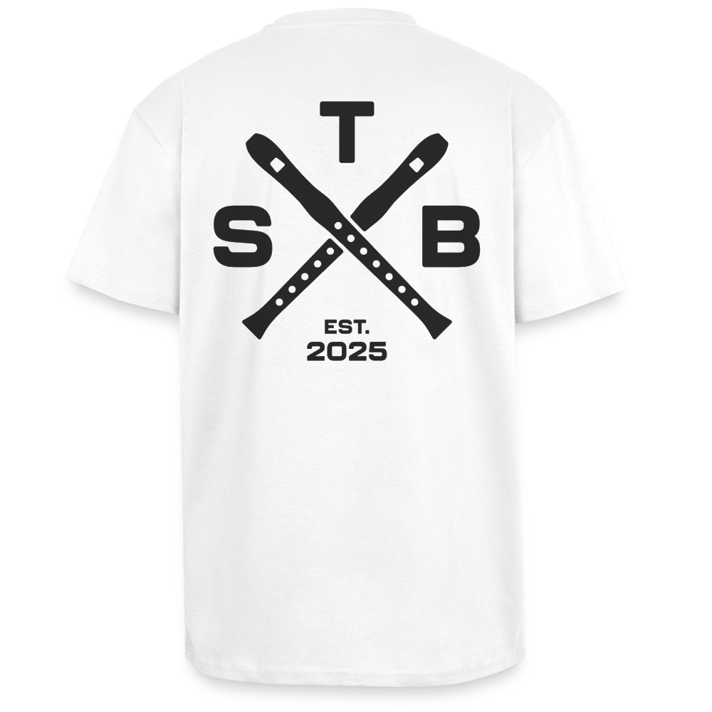 STB x Mankei Backprint - Oversized Unisex T-Shirt - Weiß