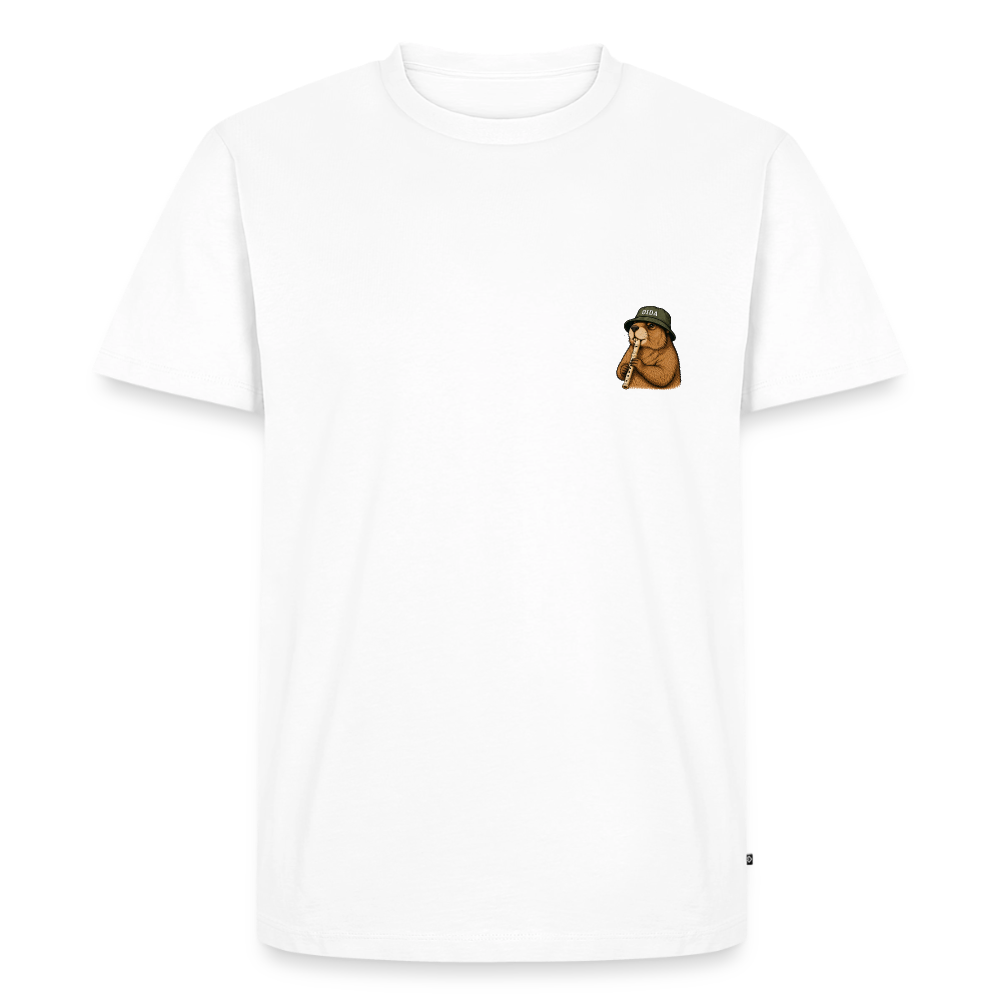 STB x Mankei Backprint - Männer Premium T-Shirt - Weiß