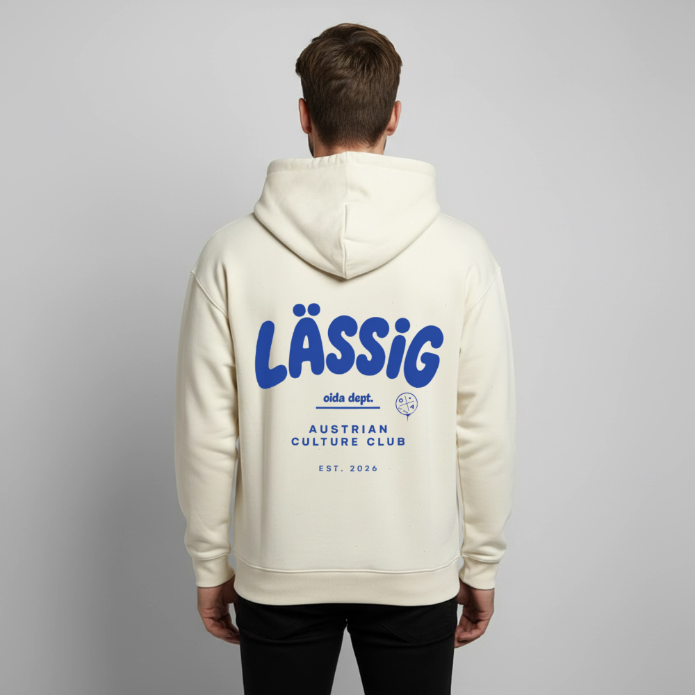 LÄSSIG - OVERSIZED HOODIE - Natur