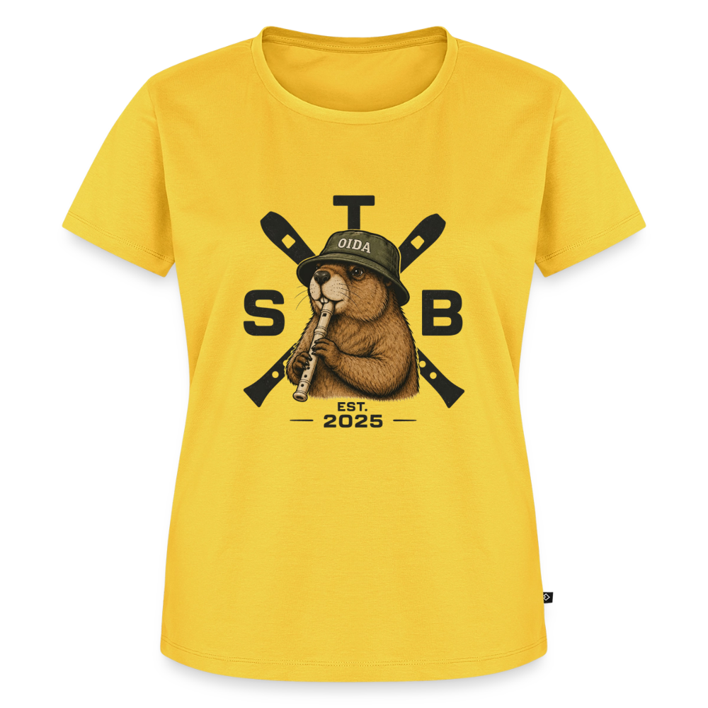 STB x Mankei - Frauen Premium T-Shirt - Sonnengelb