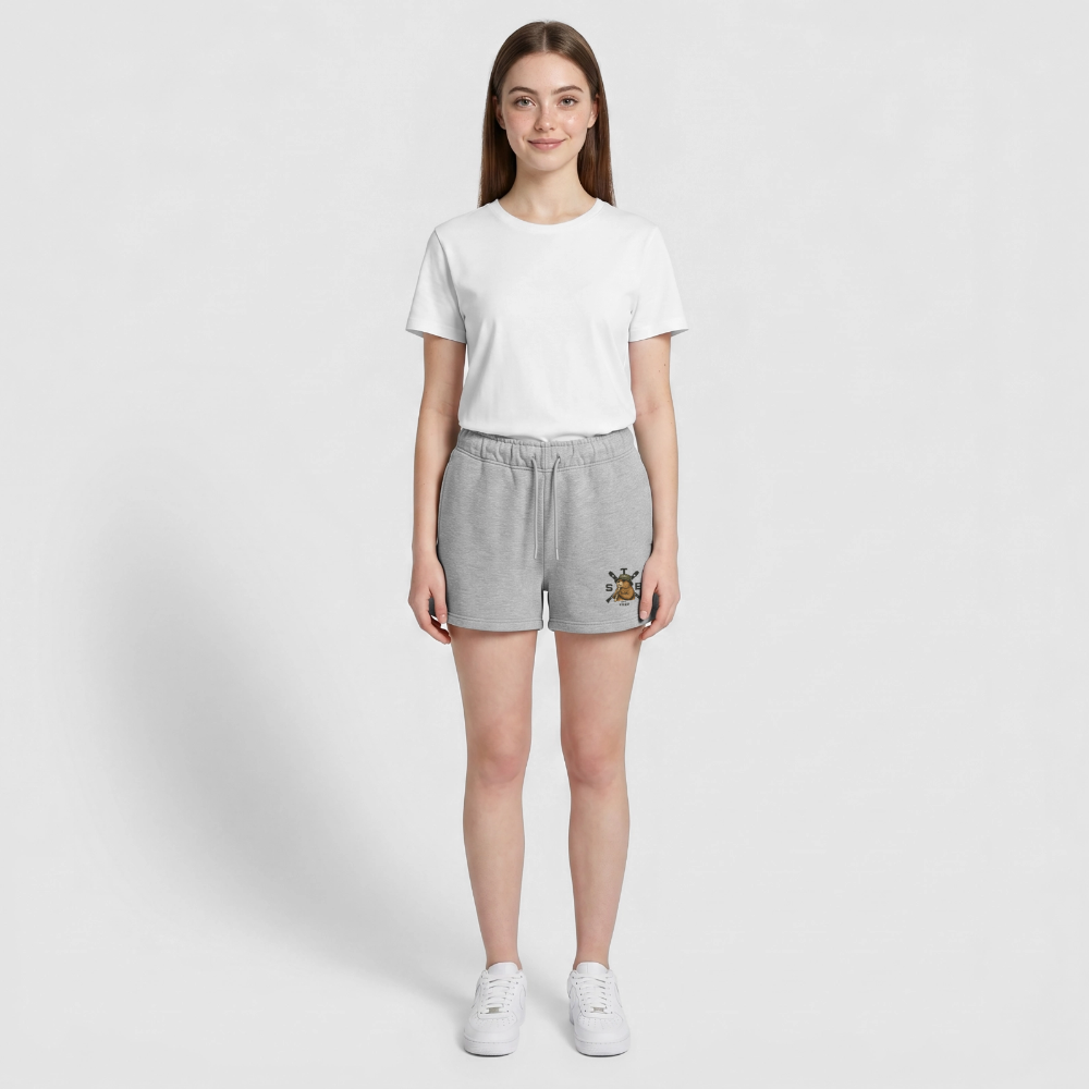 STB x Mankei - Frauen Premium Sweatshorts - Grau meliert