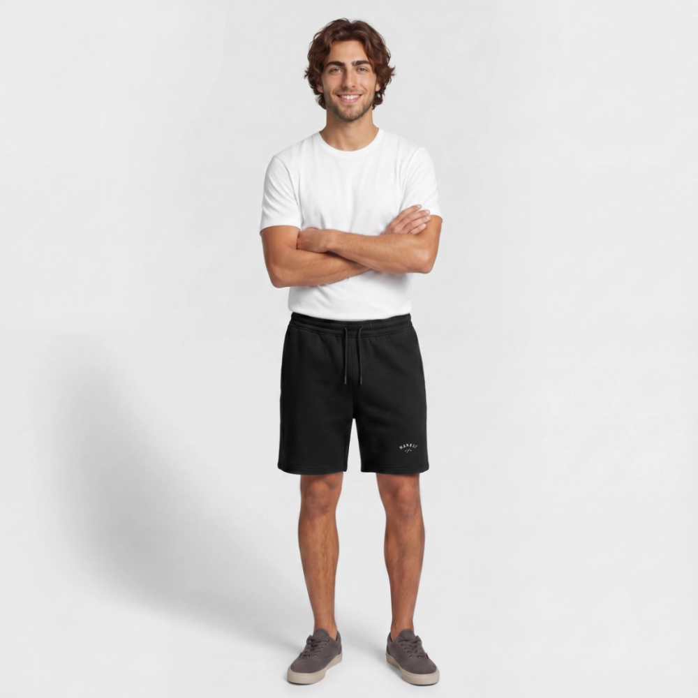Mankei classic - Männer Premium Organic Sweatshorts - Schwarz