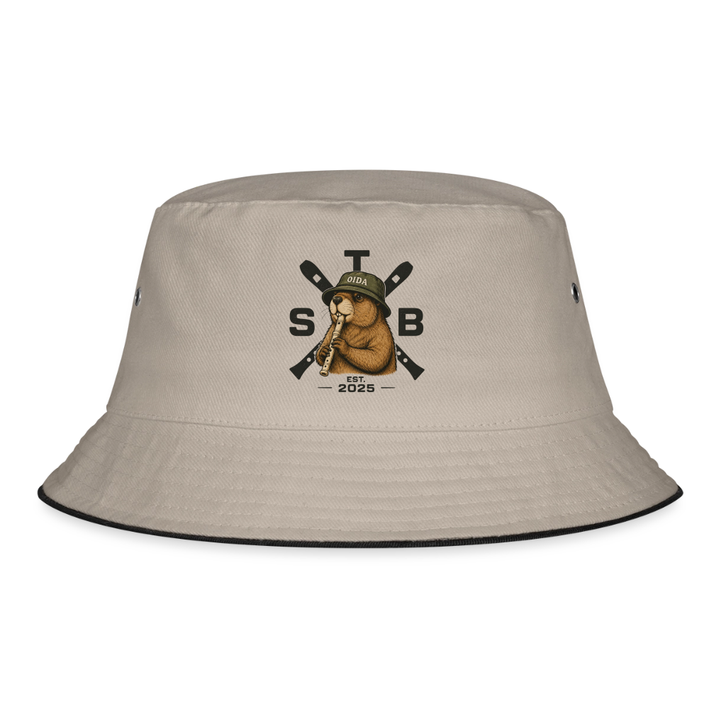 STB x Mankei - Bucket Hat - Khaki/Schwarz