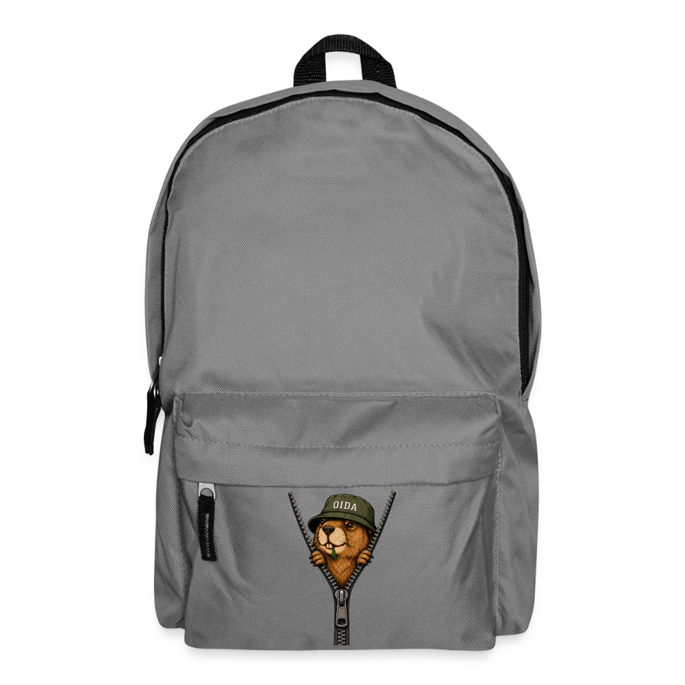 Mankei Zipper - Rucksack - Mittelgrau