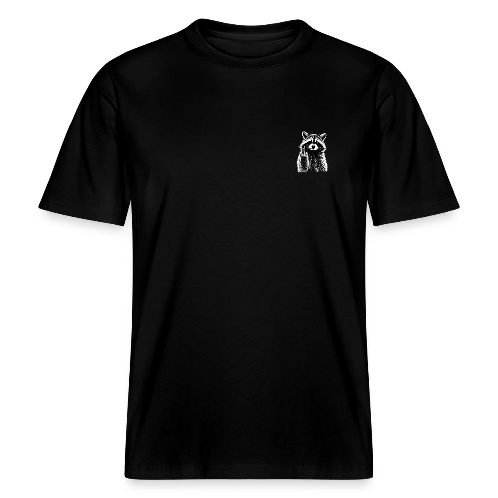 Waschbär -  T-Shirt - Schwarz