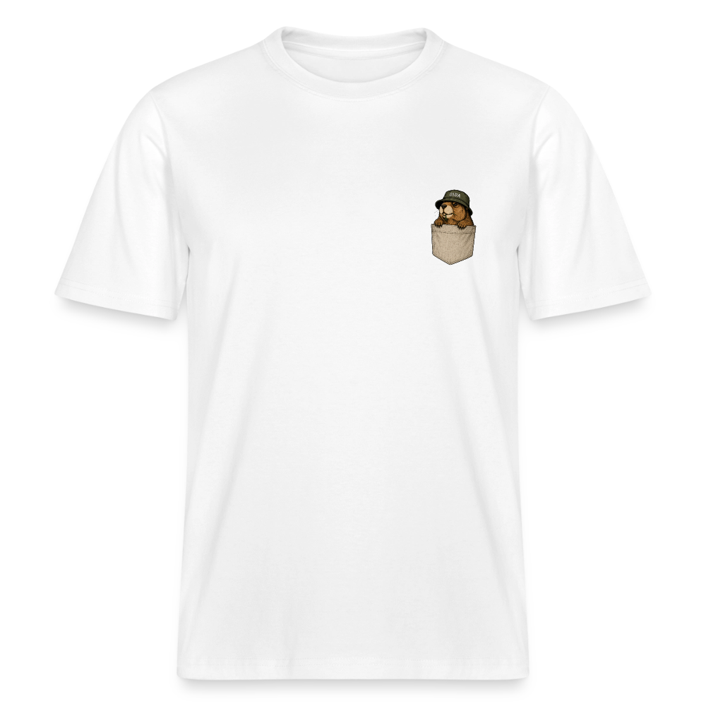 Brusttasche - RELAXED FIT  T-Shirt - Weiß