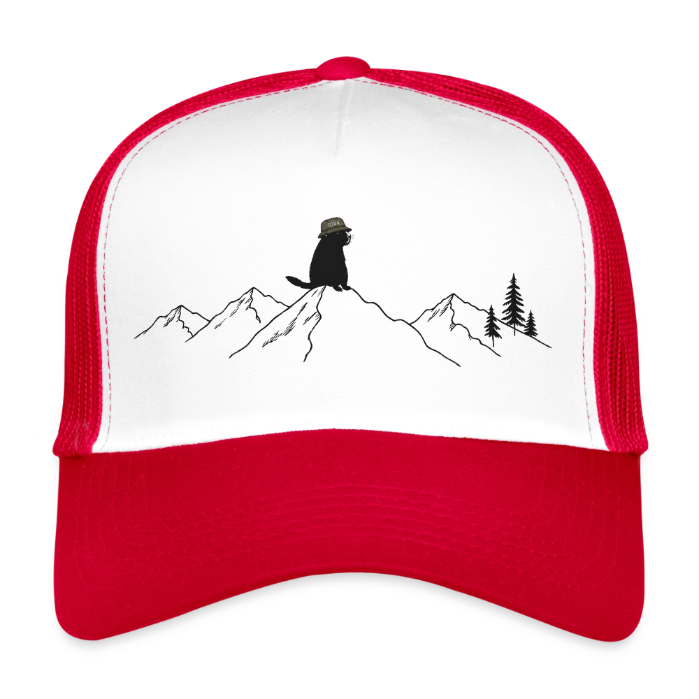 Mankei - Trucker Cap - Weiß/Rot