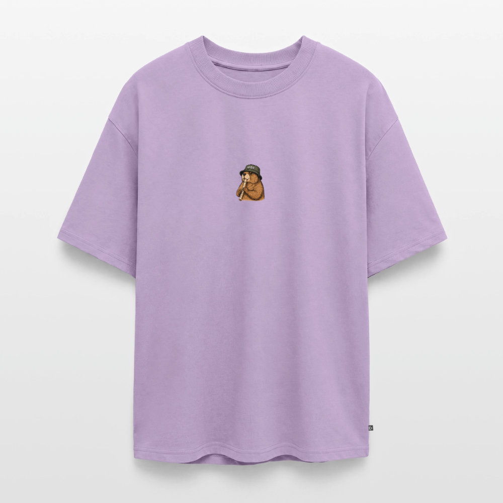 STB x Mankei Backprint - Unisex Oversized Bio T-Shirt - Lavendel