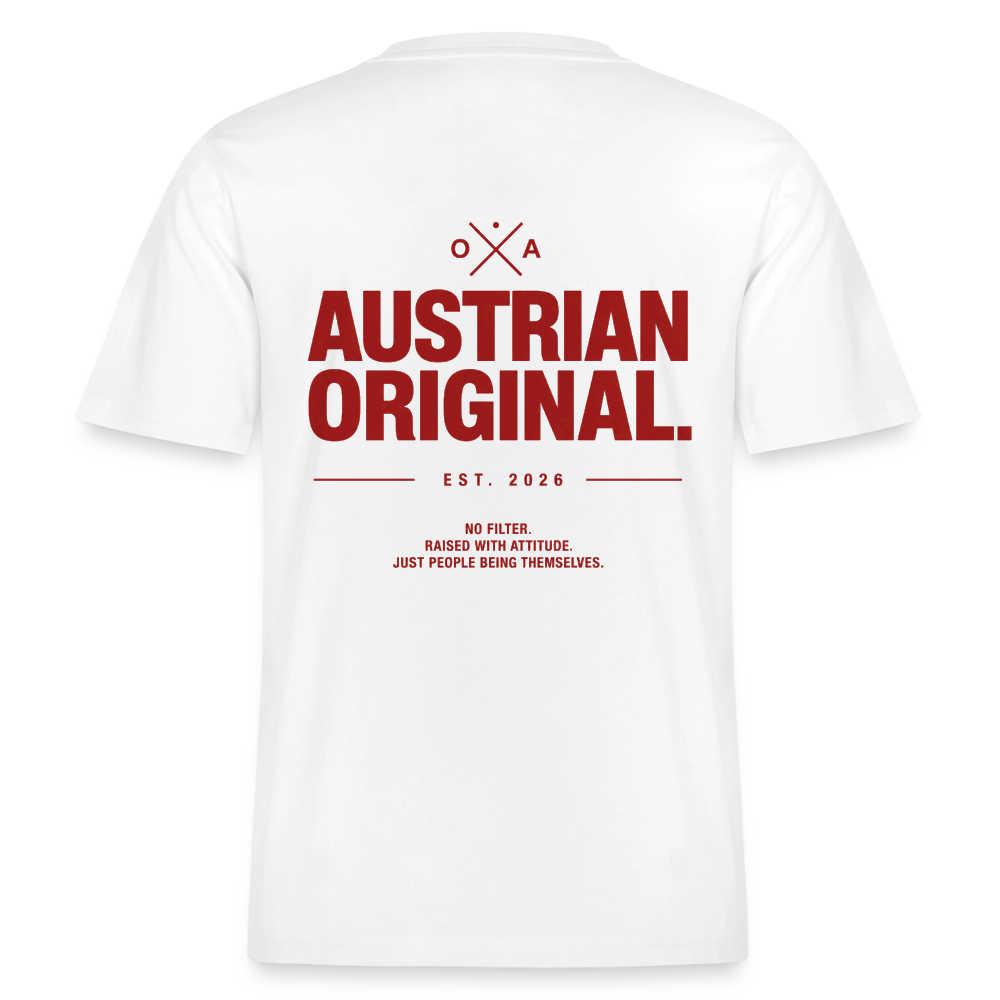 AUSTRIAN ORIGINAL - RELAXED FIT MEN's TEE - Weiß