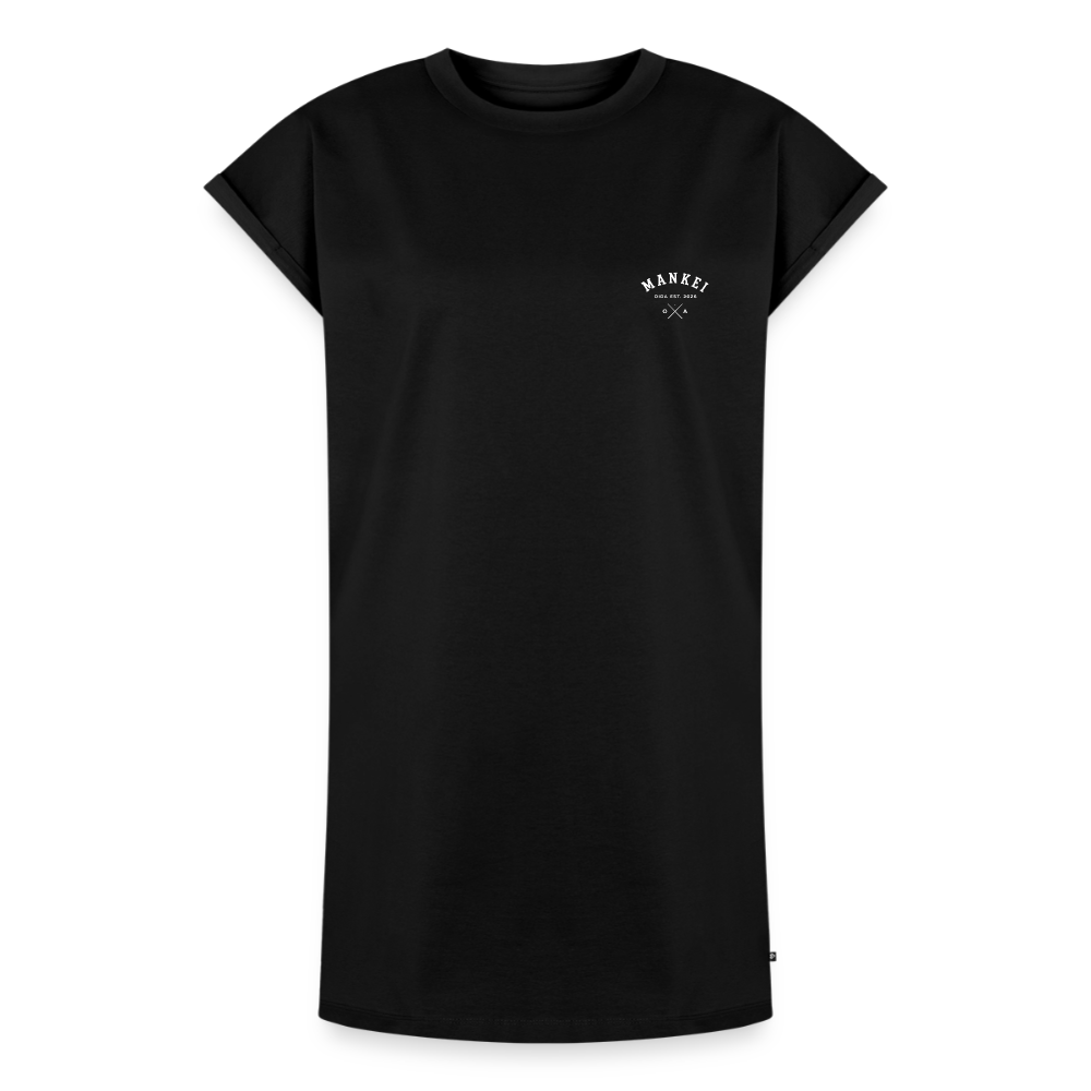 Mankei Classic - Premium Organic T-Shirt Kleid - Schwarz