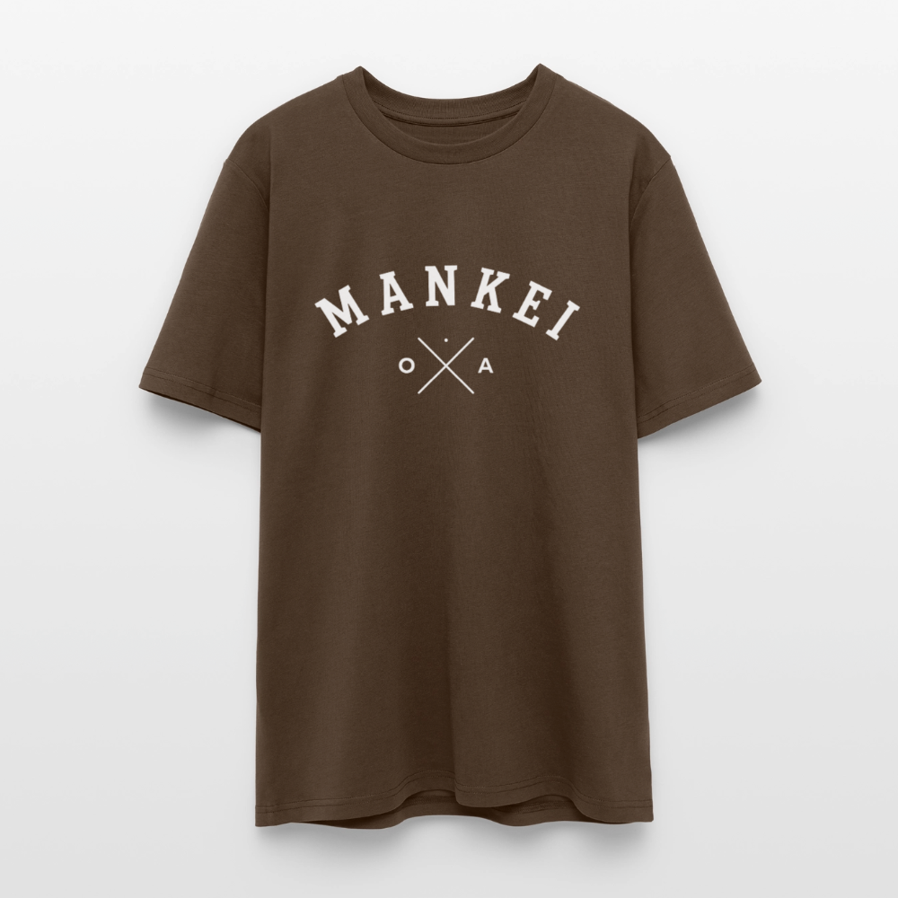 MANKEI classic - dark  Straight Bio-T-Shirt - Dunkelbraun