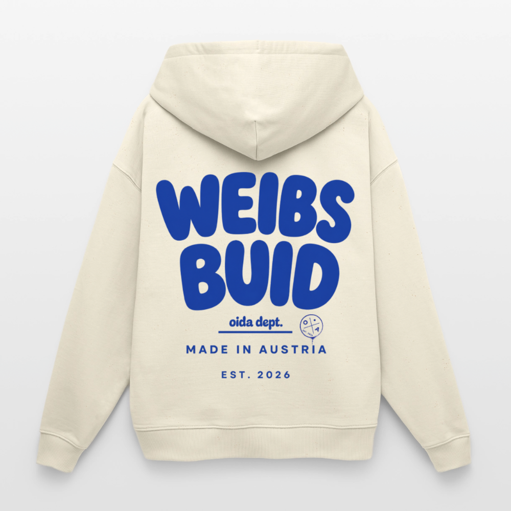 Weibsbuid - Oversized Frauen Hoodie - Natur