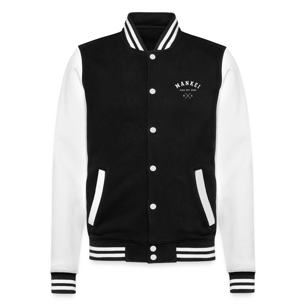 Mankei Classic - College-Sweatjacke - Schwarz/Weiß