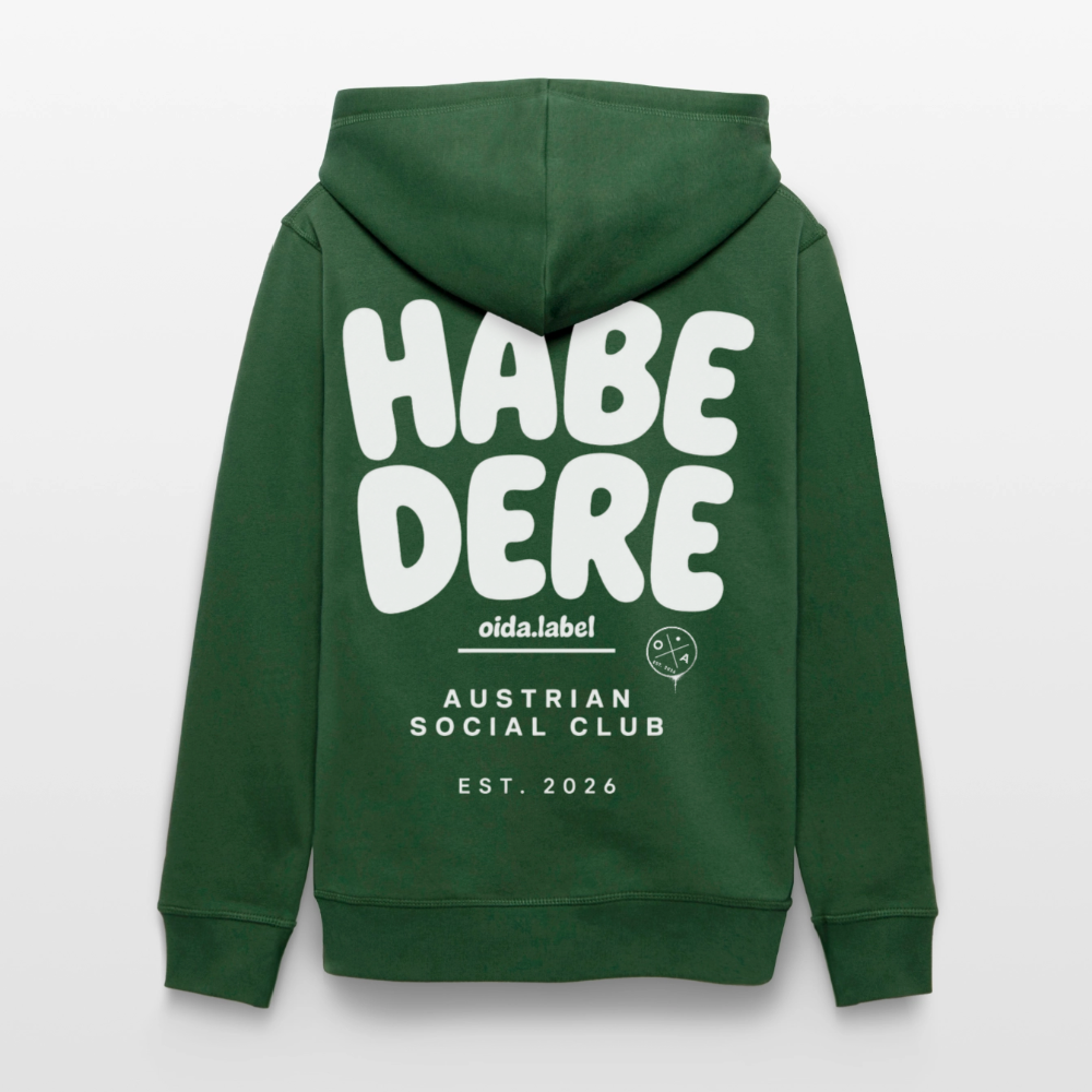 Habe Dere - Männer Bio-Hoodie - Flaschengrün