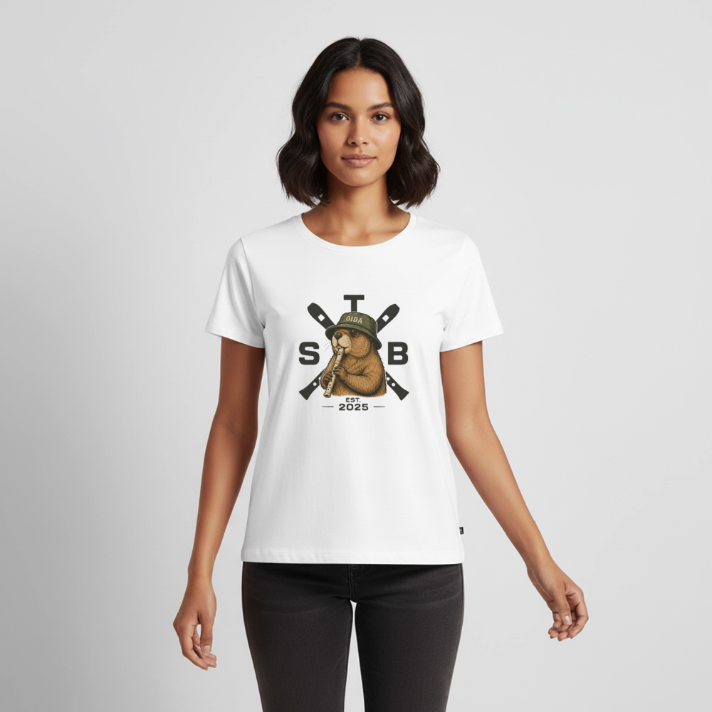 STB x Mankei - Frauen Premium T-Shirt - Weiß