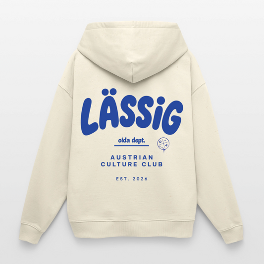 LÄSSIG - OVERSIZED HOODIE - Natur