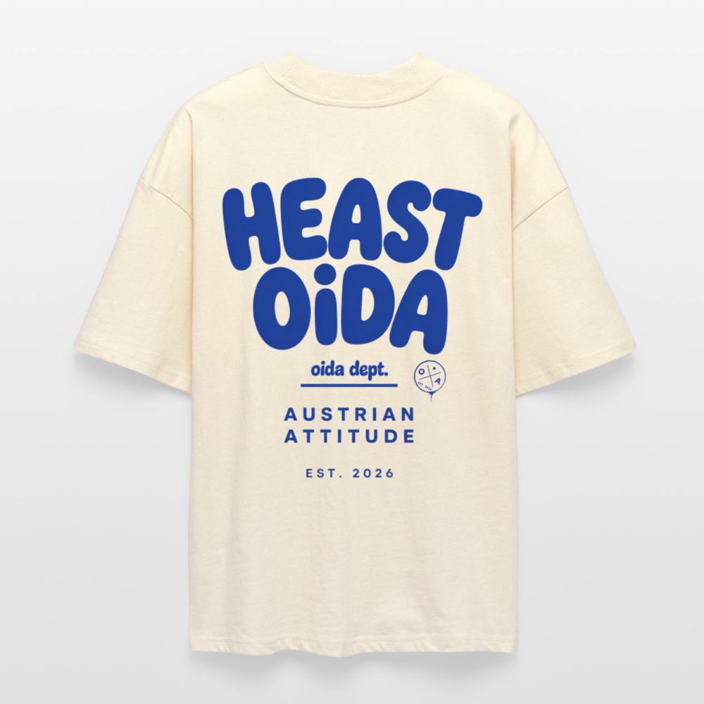 HEAST OIDA - OVERSIZED WOMEN's BIO TEE - Natur