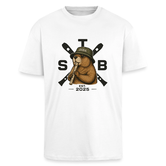 STB x Mankei - Oversized Unisex T-Shirt - Weiß