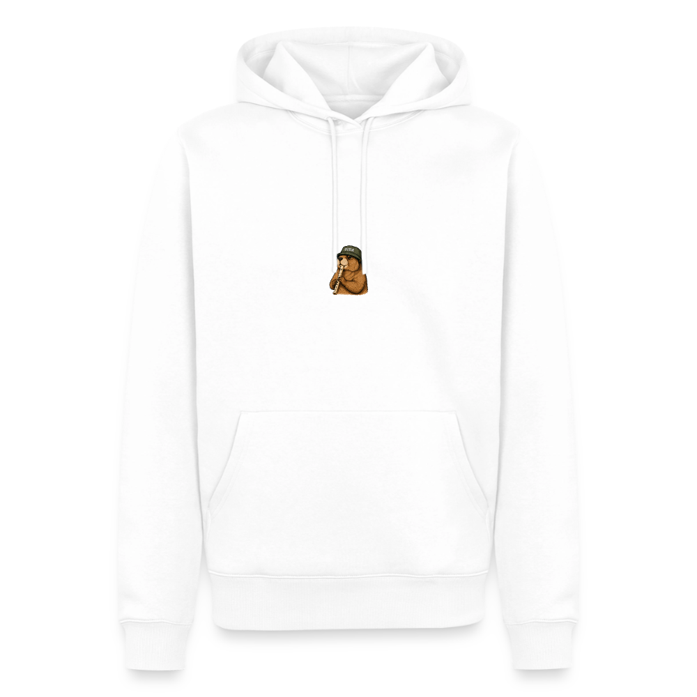 STB x Mankei Backprint - Männer Premium Hoodie - Weiß