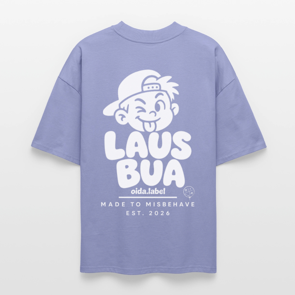 LAUSBUA - OVERSIZED MEN's BIO TEE - Violett