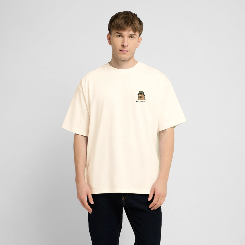 Was geht Mankei - Oversized T-Shirt - Creme