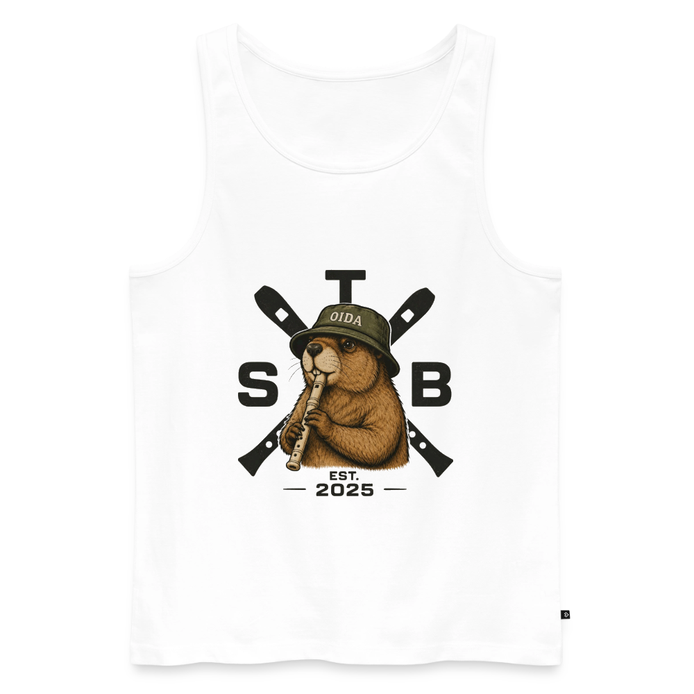 STB x Mankei - Männer Premium Tank Top - Weiß