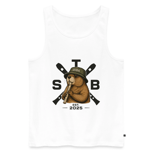 STB x Mankei - Männer Premium Tank Top - Weiß