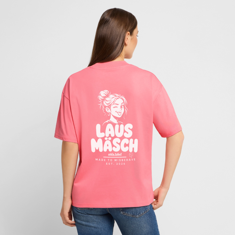 Lausmäsch - Oversized Bio Tee - Pink 