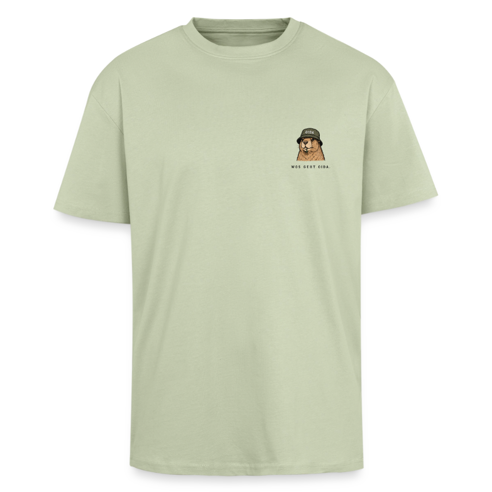 Was geht Mankei - Oversized T-Shirt - Leichtes Salbeigrün 