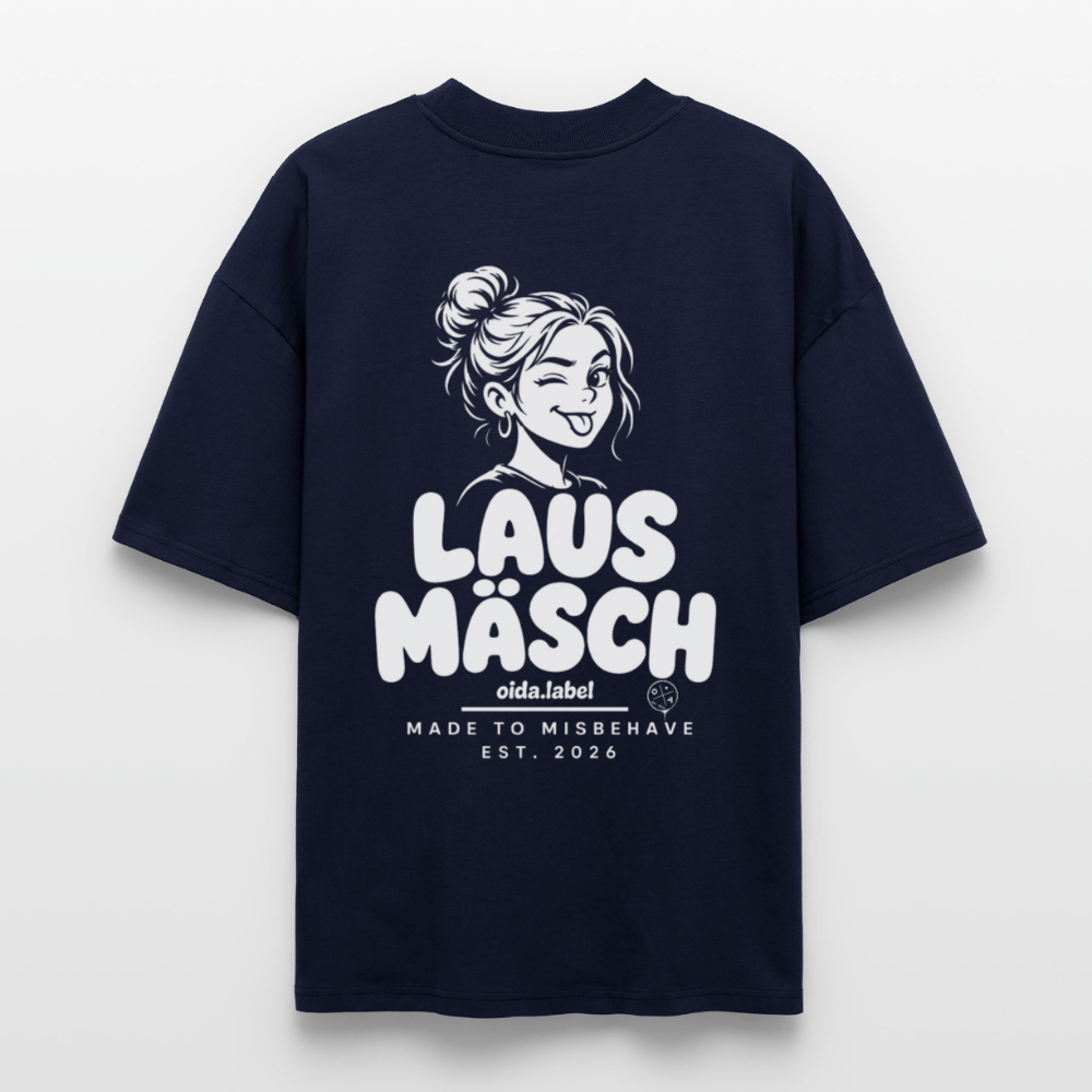 Lausmäsch - Oversized Bio Tee - Navy