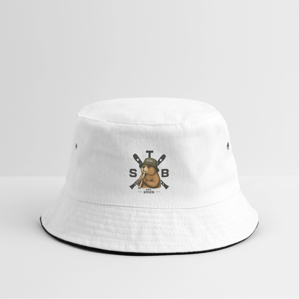 STB x Mankei - Bucket Hat - Weiß/Navy