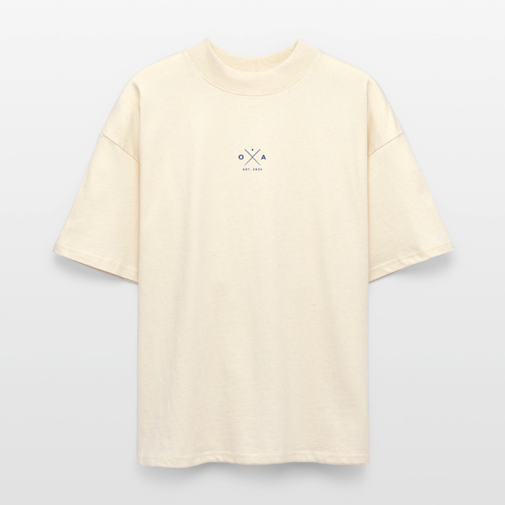 LÄSSIG - OVERSIZED MEN's BIO TEE - Natur