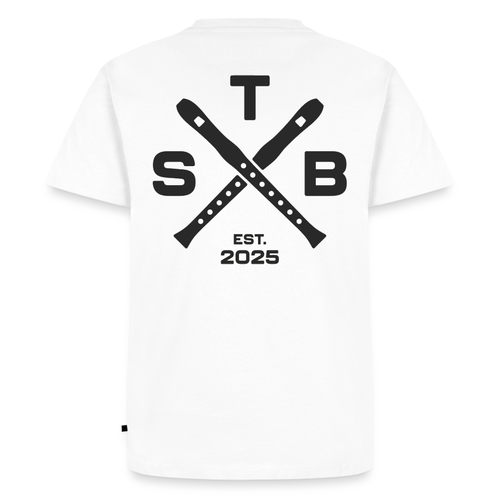 STB x Mankei Backprint - Männer Premium T-Shirt - Weiß