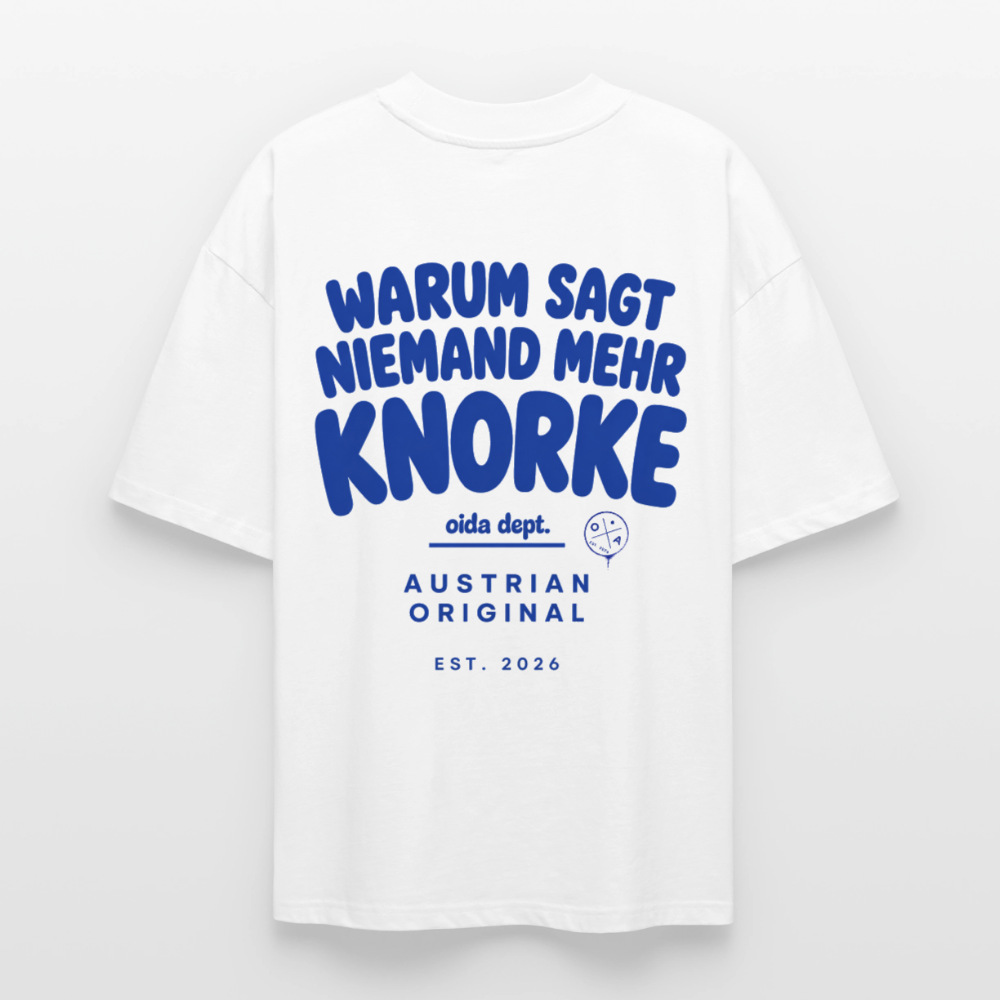 Knorke? - Oversized Frauen Bio T-Shirt - Weiß