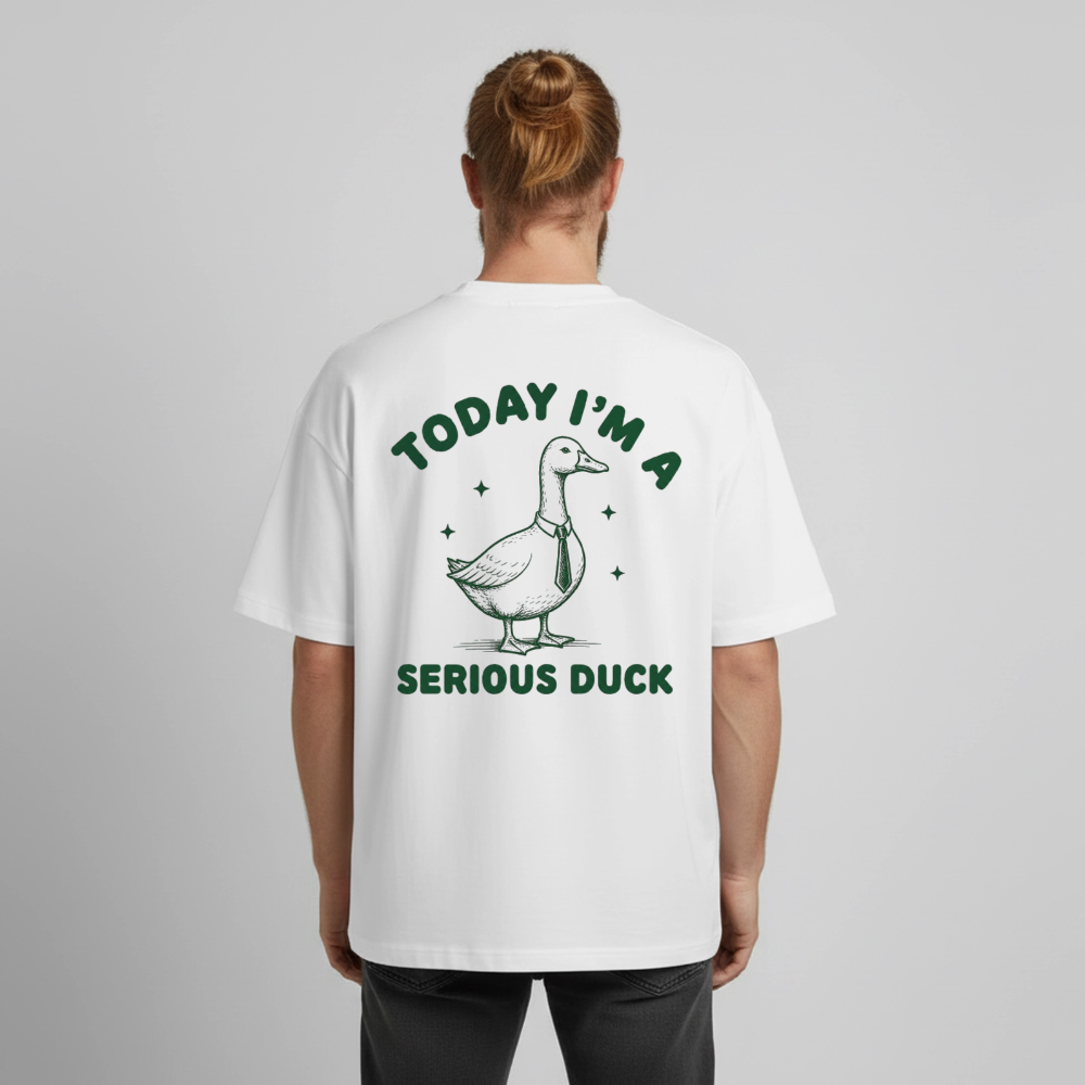 Serious Duck - Boxy Heavyweight TEE - Weiß