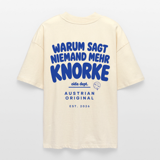 Knorke? - Oversized Frauen Bio T-Shirt - Natur