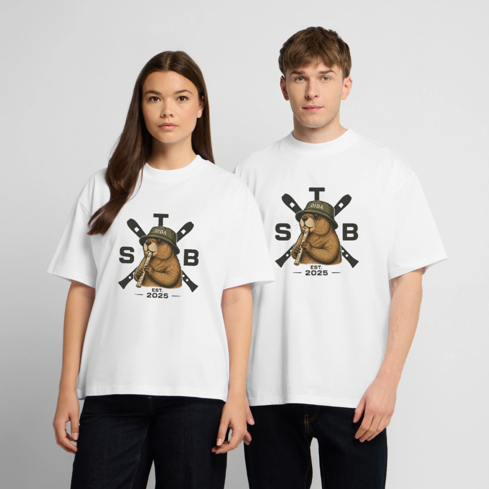 STB x Mankei - Oversized Unisex T-Shirt - Weiß