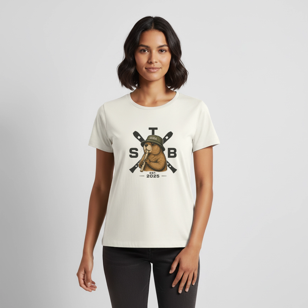 STB x Mankei - Frauen Premium T-Shirt - Naturweiß