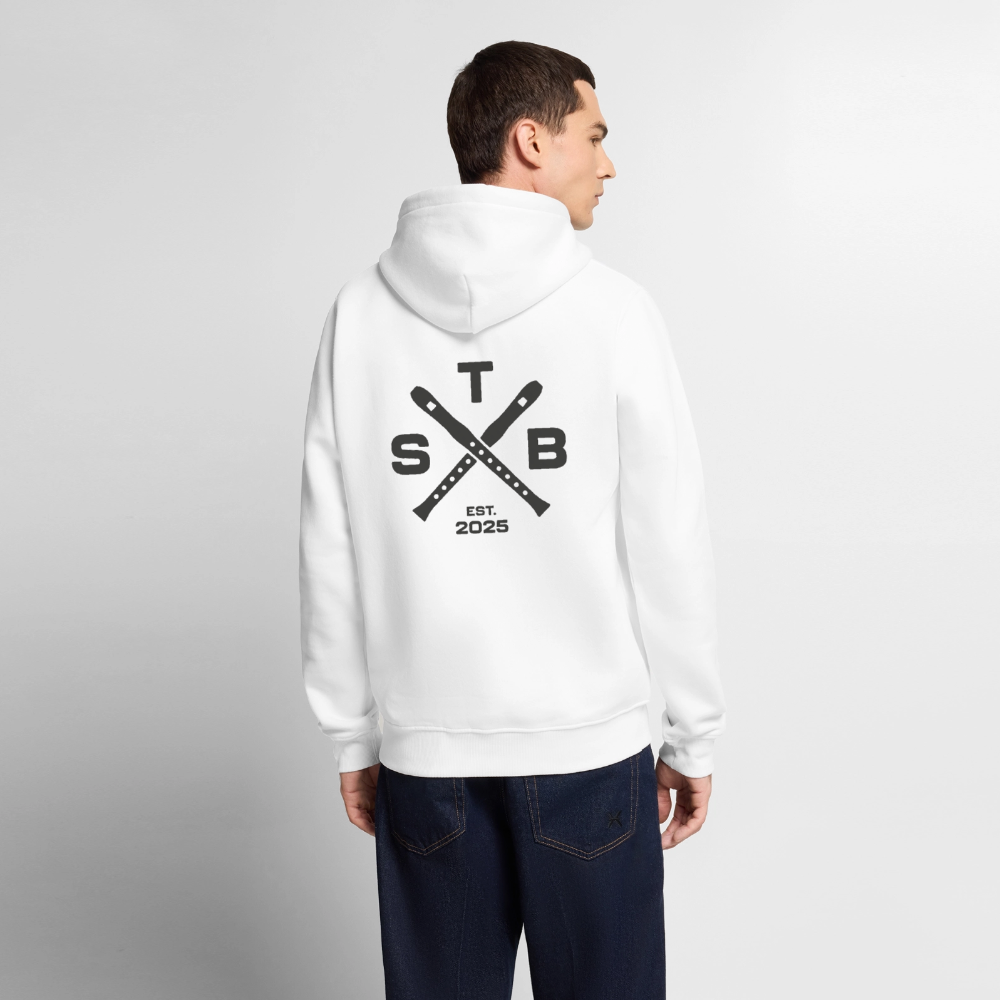 STB x Mankei Backprint - Männer Premium Hoodie - Weiß