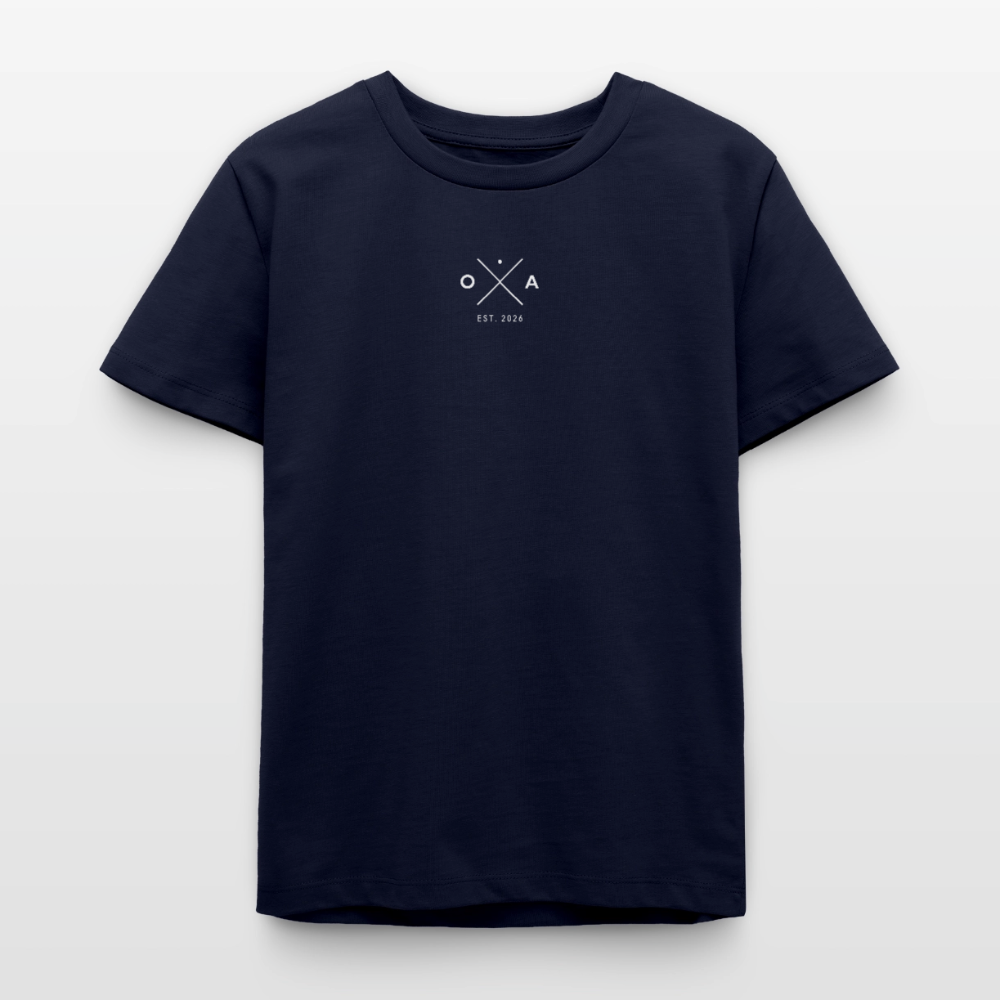 LAUSMÄSCH - TEEN's ORGANIC TEE - Navy