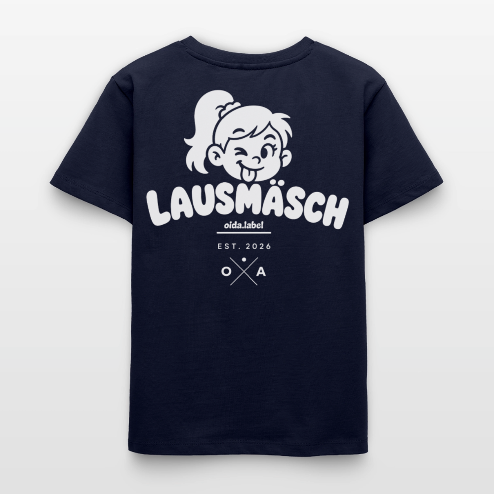 LAUSMÄSCH - TEEN's ORGANIC TEE - Navy