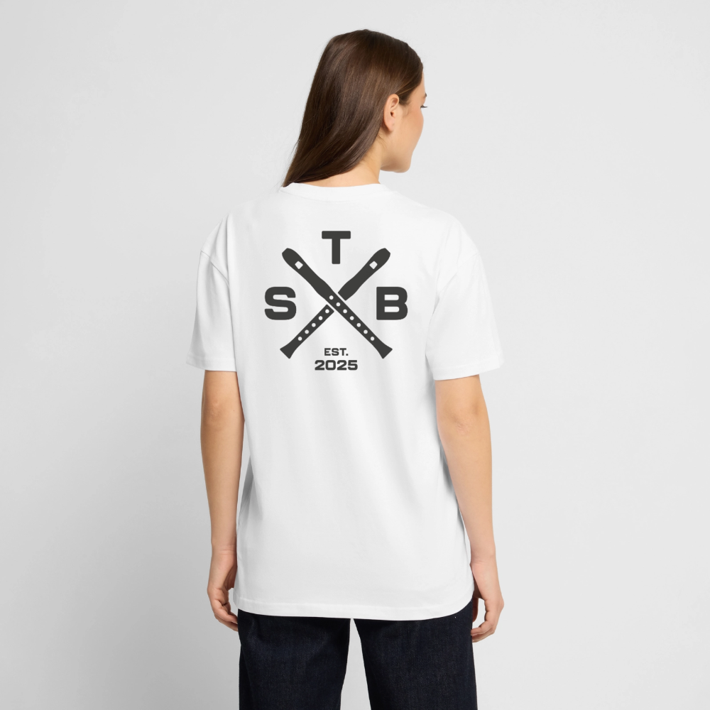 STB x Mankei Backprint - Oversized Unisex T-Shirt - Weiß