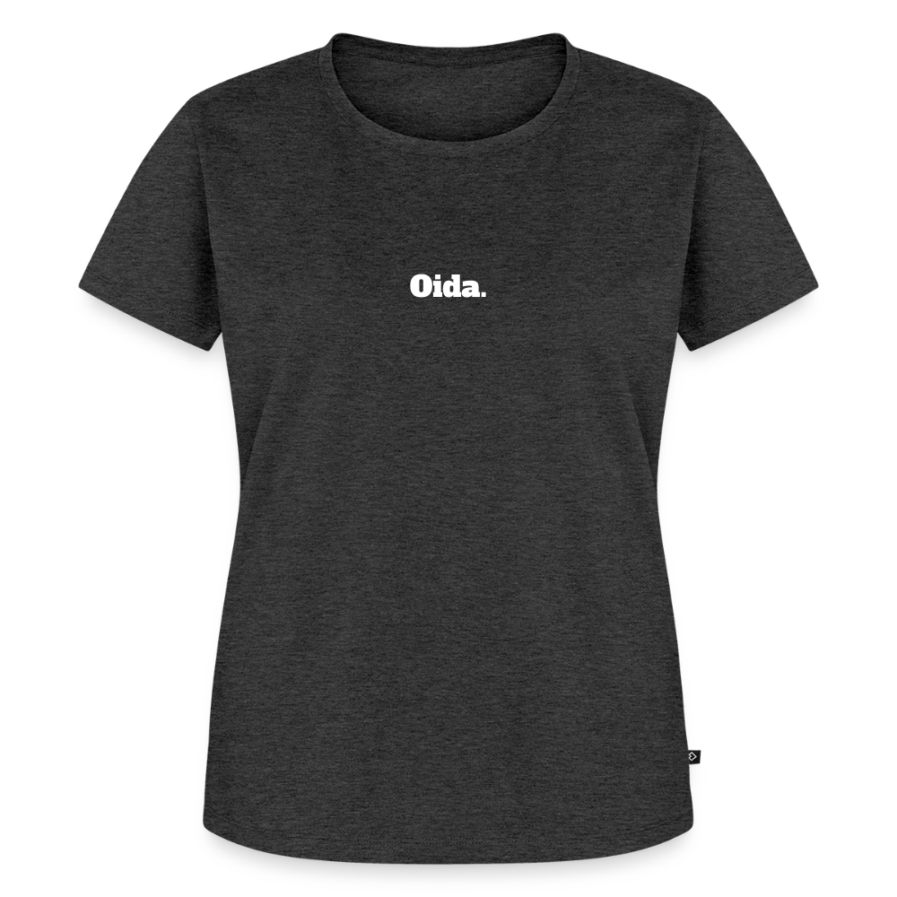 Frauen Premium T-Shirt Oida. - Anthrazit meliert