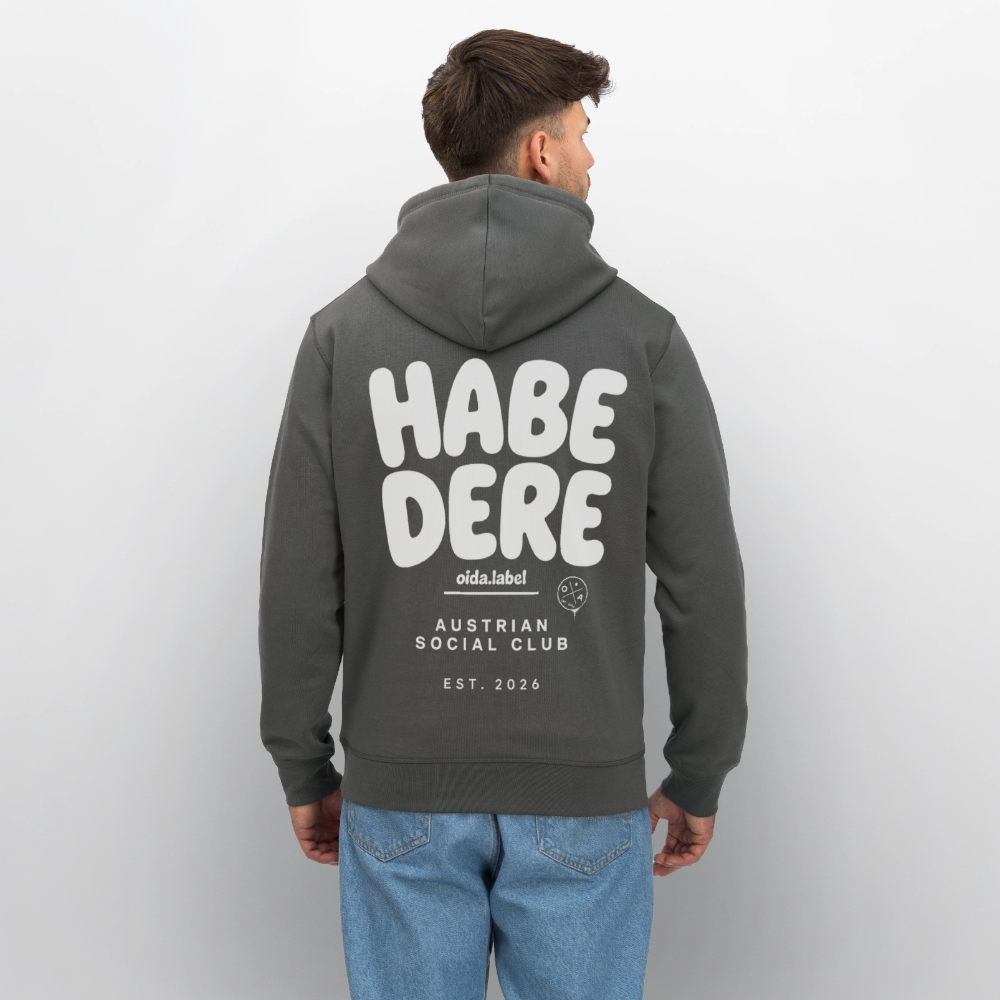 Habe Dere - Männer Bio-Hoodie - Anthrazit