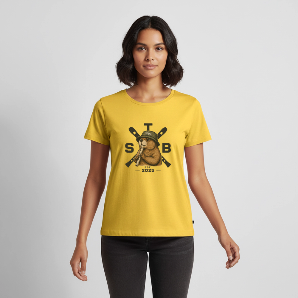 STB x Mankei - Frauen Premium T-Shirt - Sonnengelb