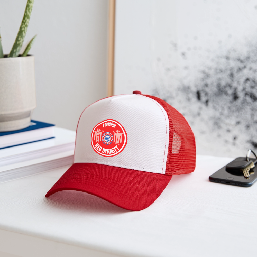 Red Dynasty - Trucker Cap - Weiß/Rot