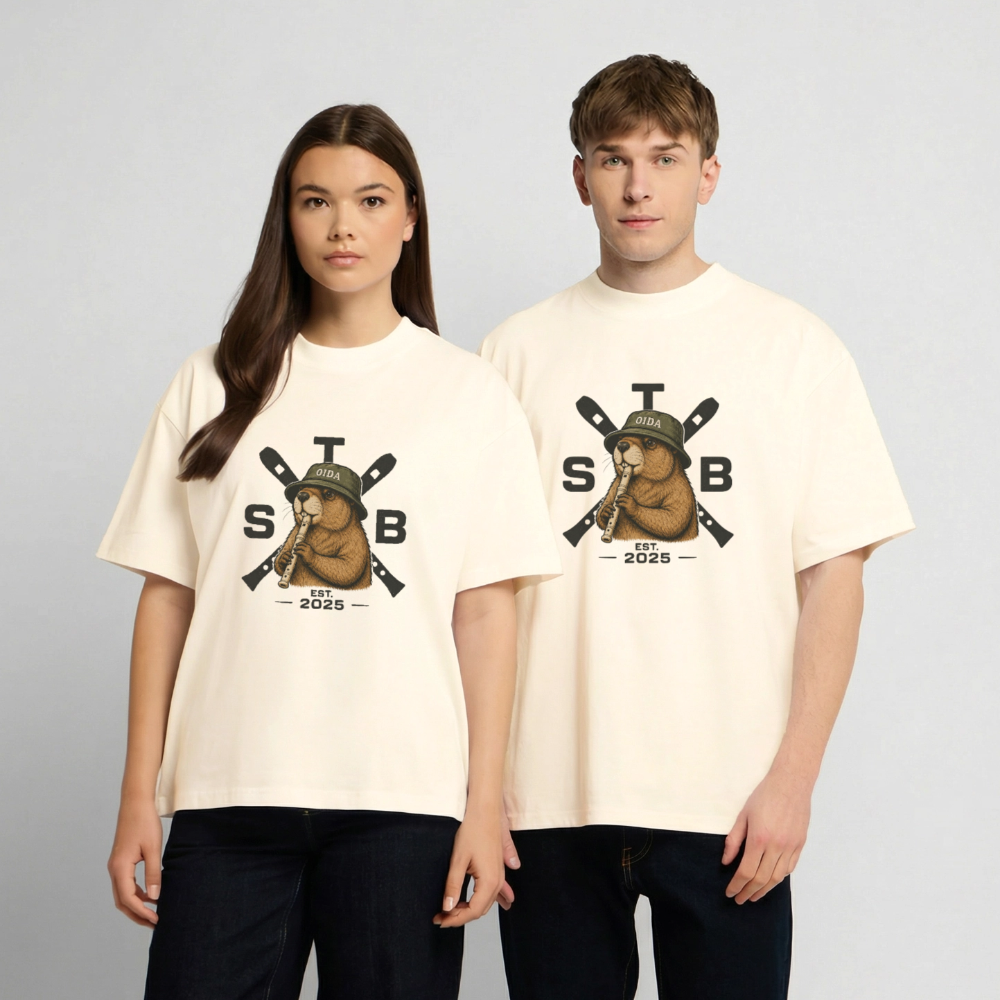 STB x Mankei - Oversized Unisex T-Shirt - Creme
